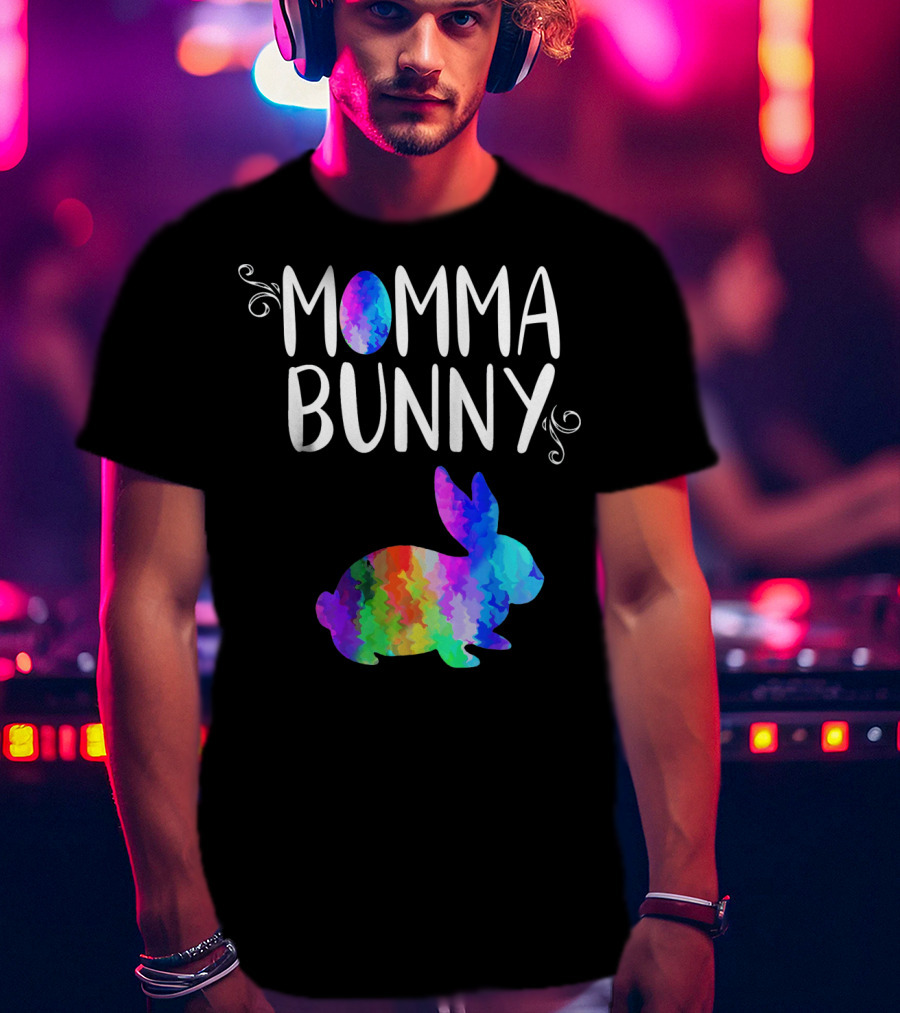 Momma Bunny Rainbow T-Shirt