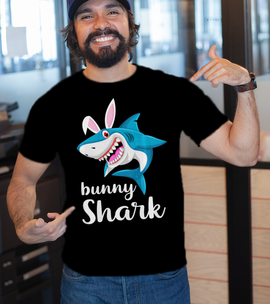 Bunny Shark Easter Yout T-Shirt