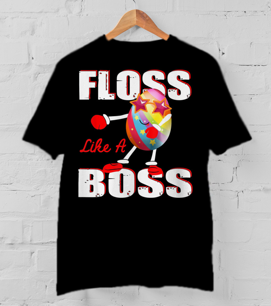 Floss Like A Boss Rainbow Star Egg T-Shirt