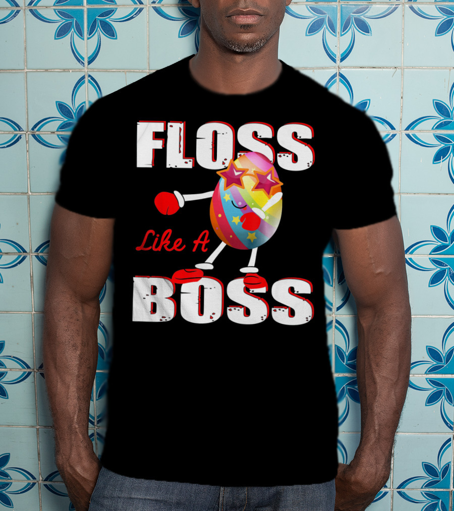 Floss Like A Boss Rainbow Star Egg T-Shirt