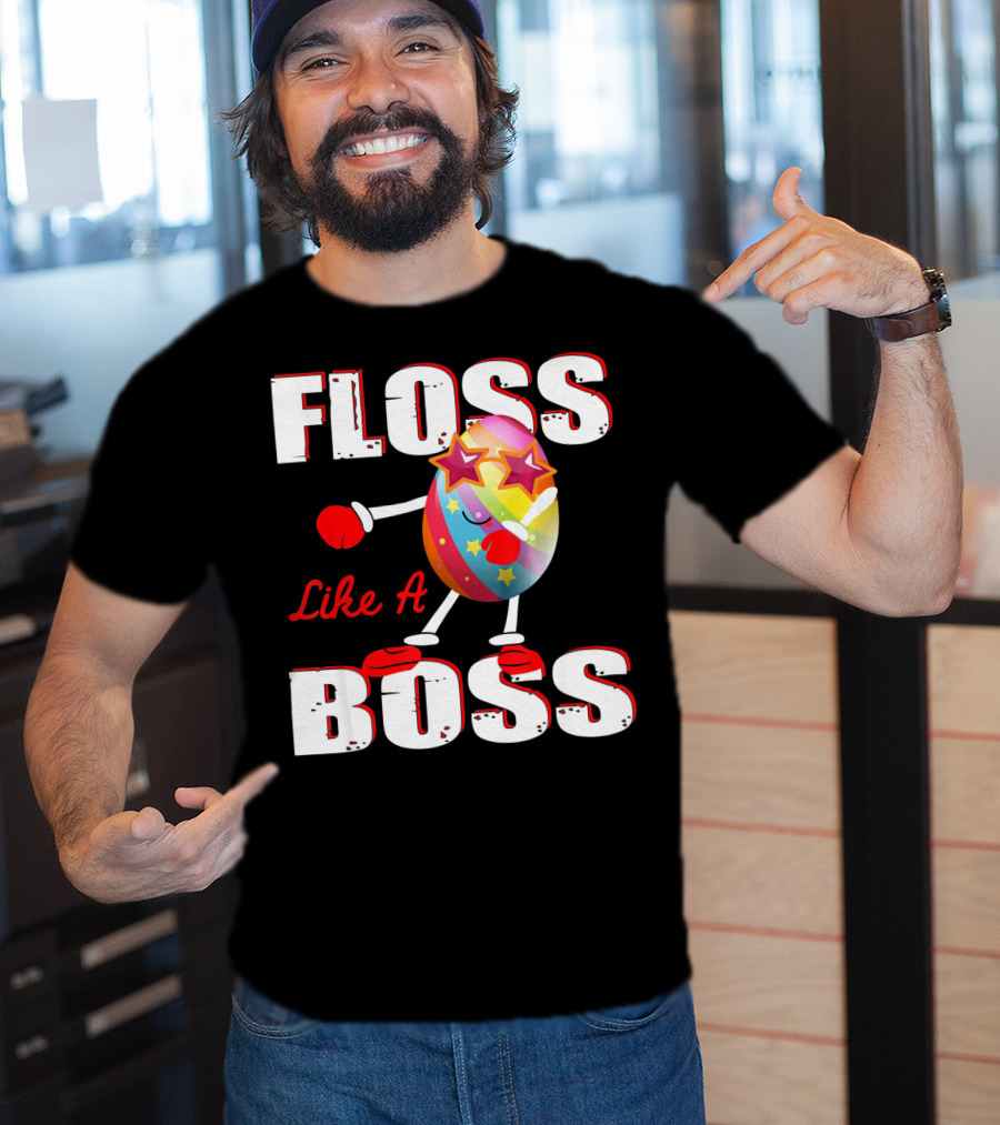 Floss Like A Boss Rainbow Star Egg T-Shirt