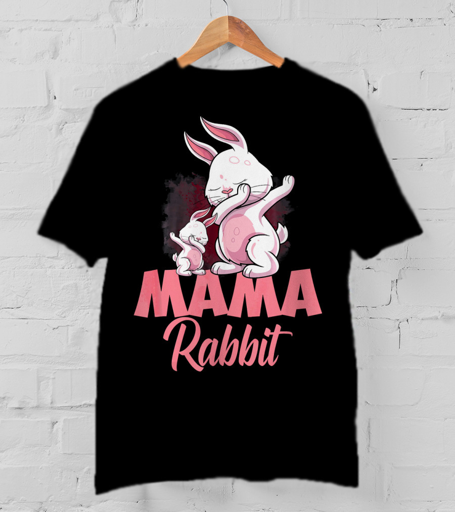 Mama Rabbit Matching Family Bunny Mama Rabbit T-Shirt
