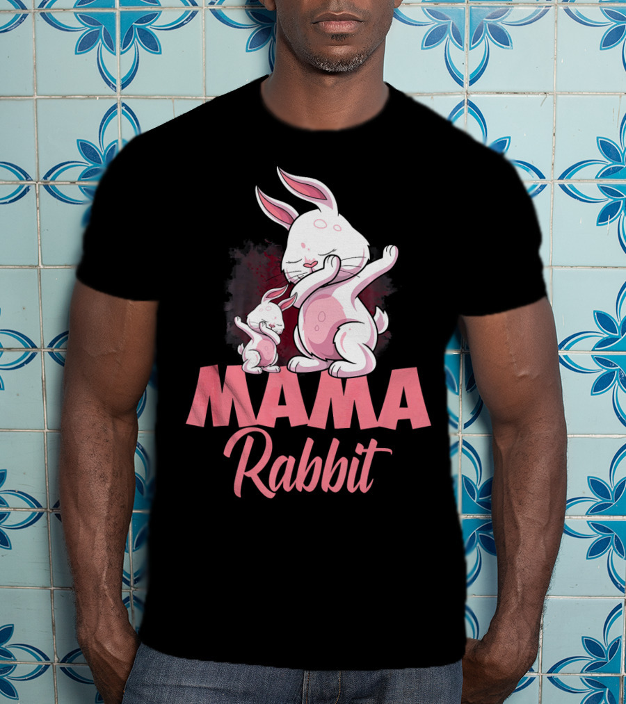 Mama Rabbit Matching Family Bunny Mama Rabbit T-Shirt
