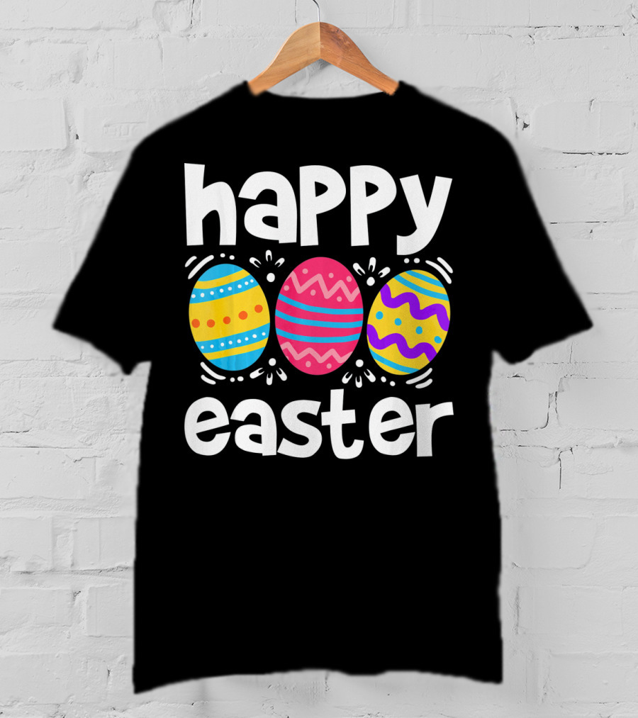 Happy Easter Colorful Eggs T-Shirt