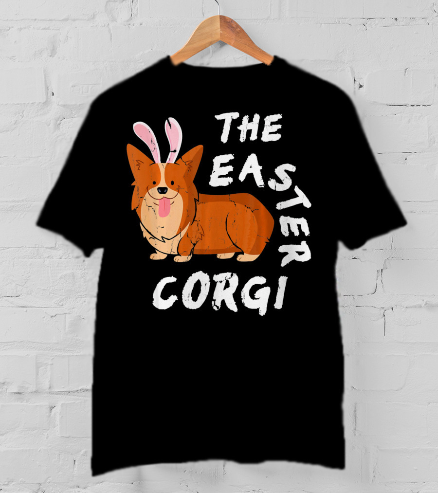 The Easter Corgi Bunny Ears T-Shirt