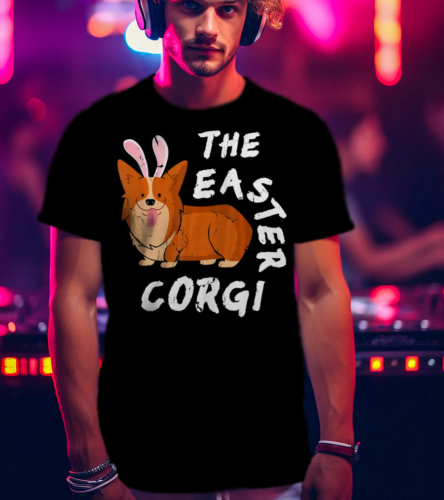 The Easter Corgi Bunny Ears T-Shirt