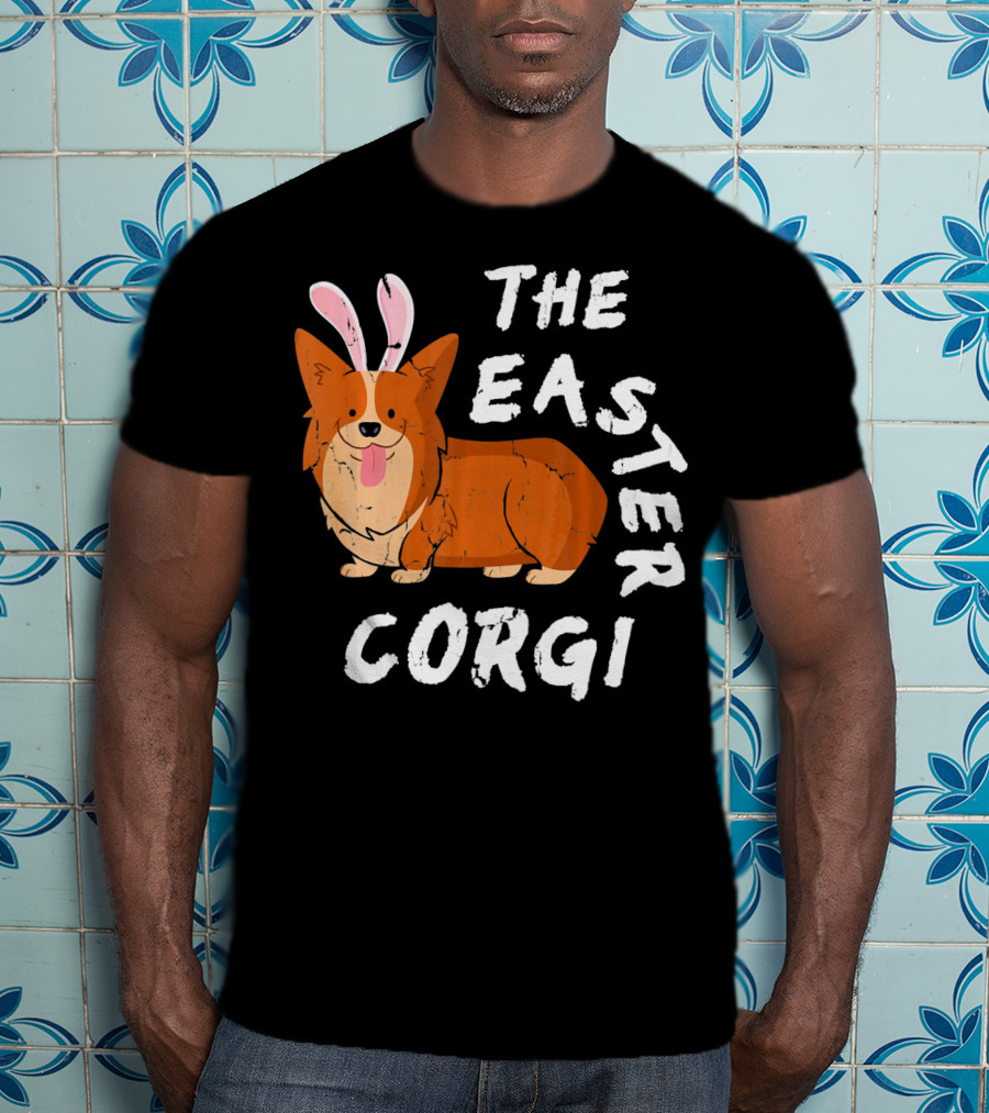 The Easter Corgi Bunny Ears T-Shirt