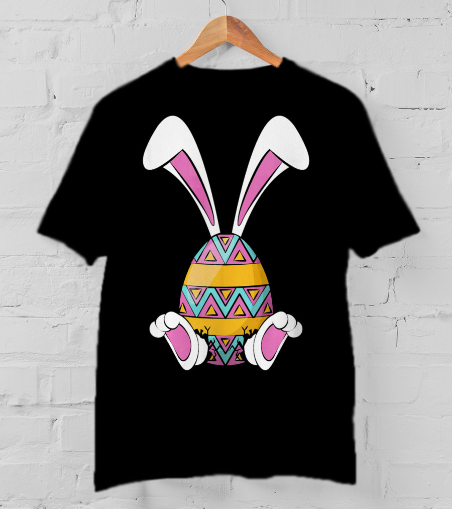 Funny Bunny Easter Egg Cute Happy Rabb T-Shirt