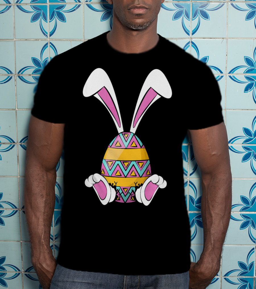 Funny Bunny Easter Egg Cute Happy Rabb T-Shirt