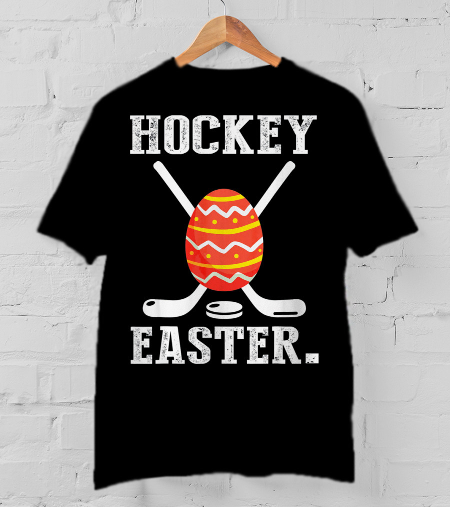 Hockey Easter Egg Crossed Sticks T-Shirt
