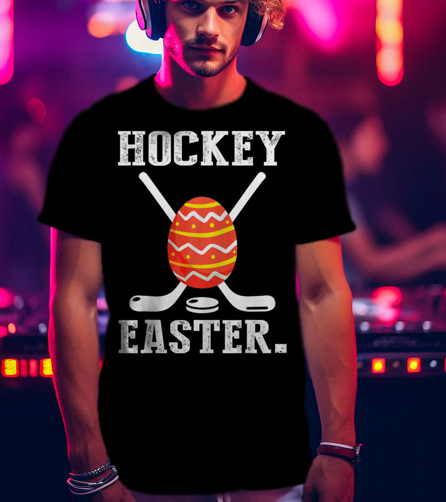 Hockey Easter Egg Crossed Sticks T-Shirt