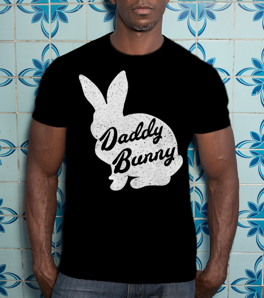 Daddy Bunny Mens Funny And Cute Easter T-Shirt