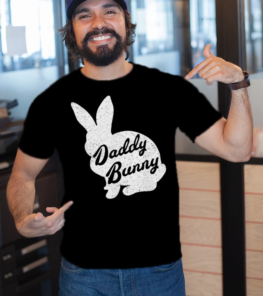 Daddy Bunny Mens Funny And Cute Easter T-Shirt