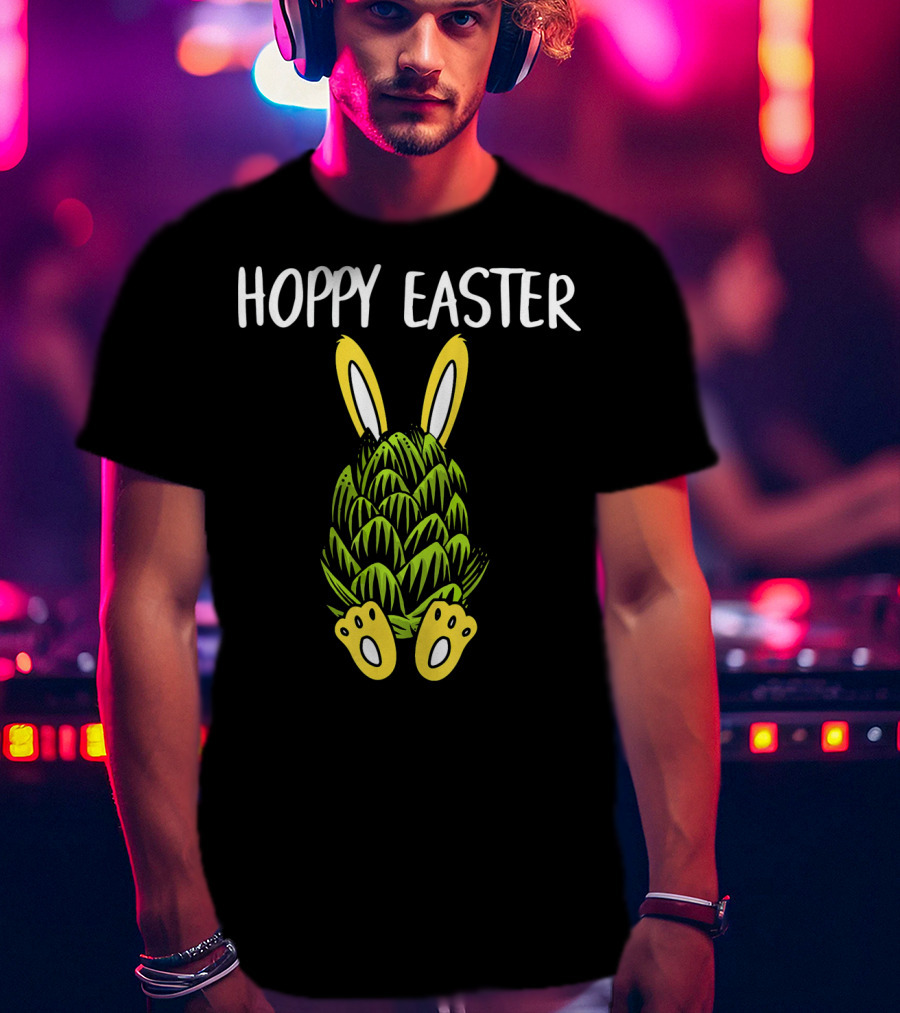 Hoppy Easter Bunny Rabbit Beer Hops T-Shirt