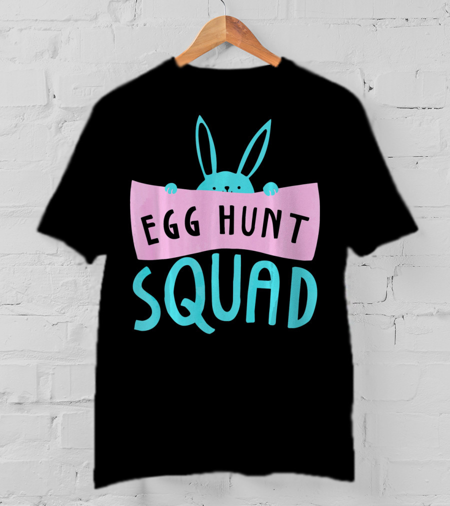 Egg Hunt Squad Easter Bunny Banner T-Shirt