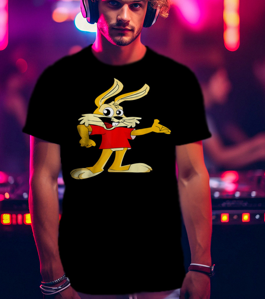 Rabbit Bunny Easter Cartoon Character T-Shirt
