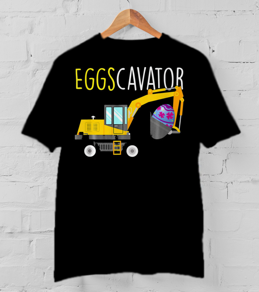 EGGSCAVATOR Funny Dinosaurs T Rex Hates Egg Hunts T-Shirt
