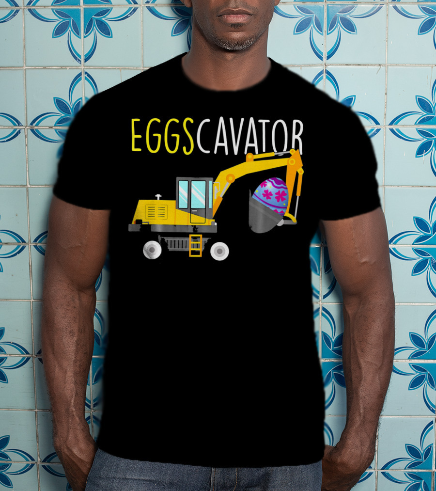 EGGSCAVATOR Funny Dinosaurs T Rex Hates Egg Hunts T-Shirt