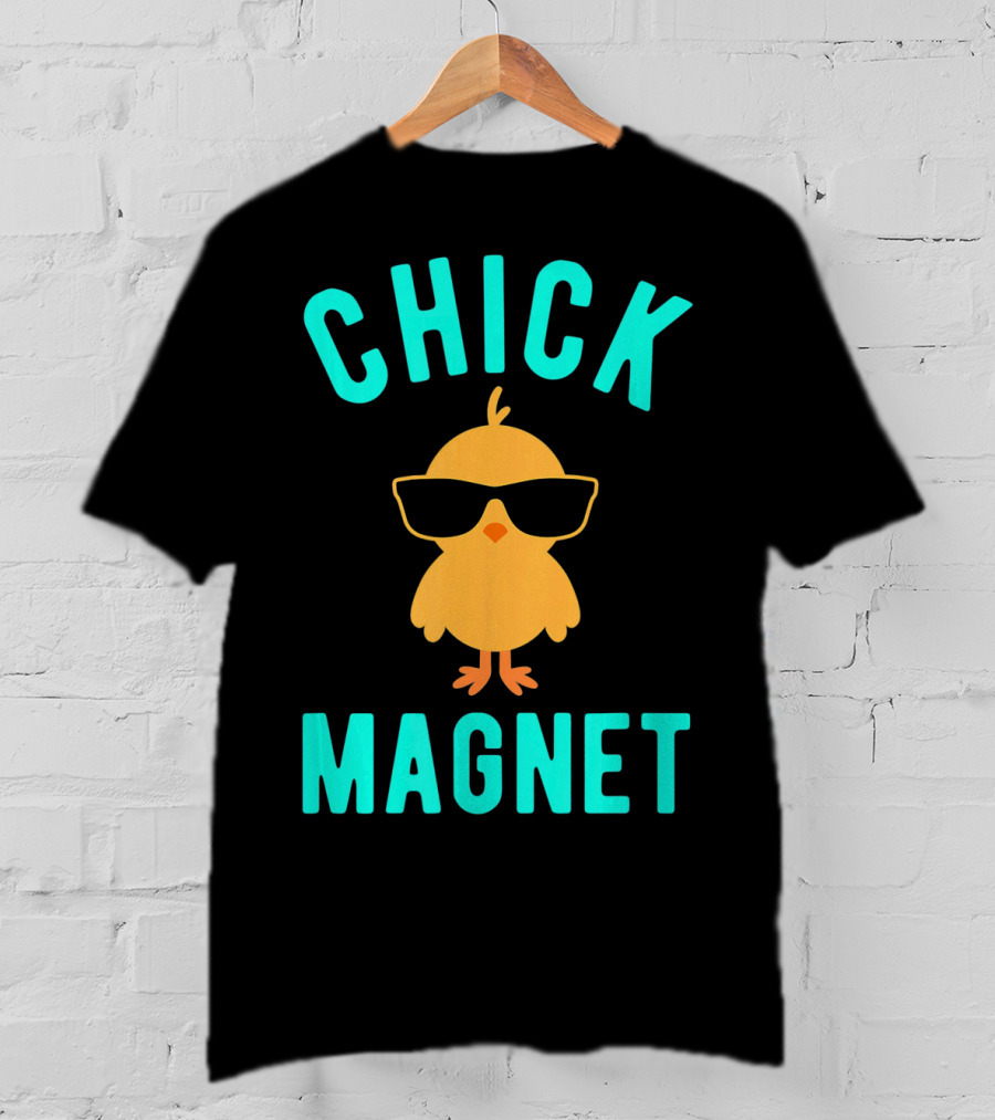 Chick Magnet Funny Easter Sunglasses Casual T-Shirt