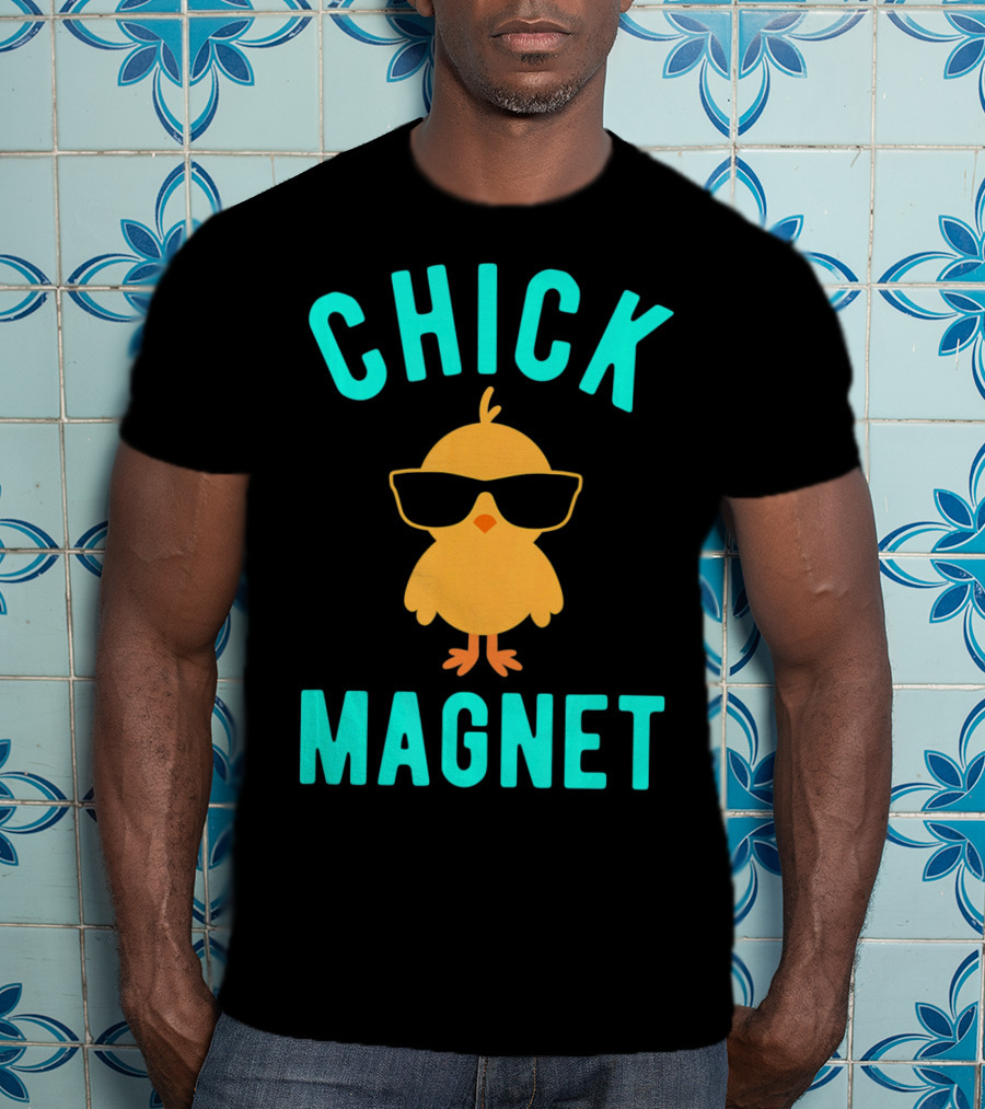 Chick Magnet Funny Easter Sunglasses Casual T-Shirt