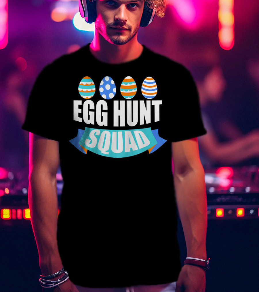 Kids Easter Egg Hunt Squad Boy Egg Hunt T-Shirt