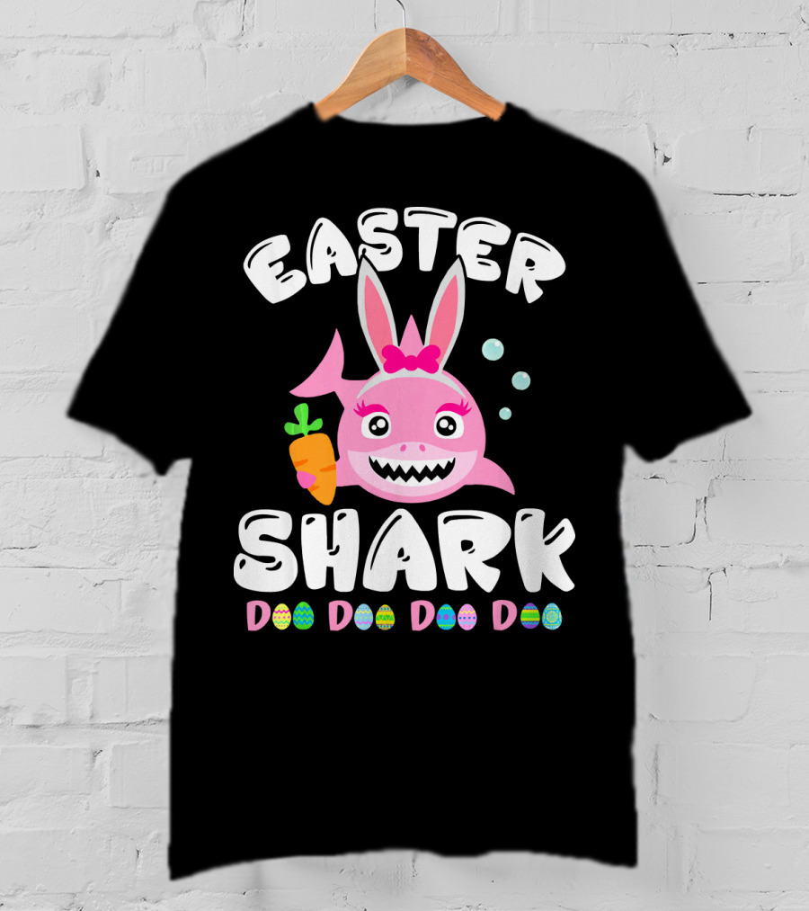 Easter Shark Bunny Doo Doo Doo Doo T-Shirt