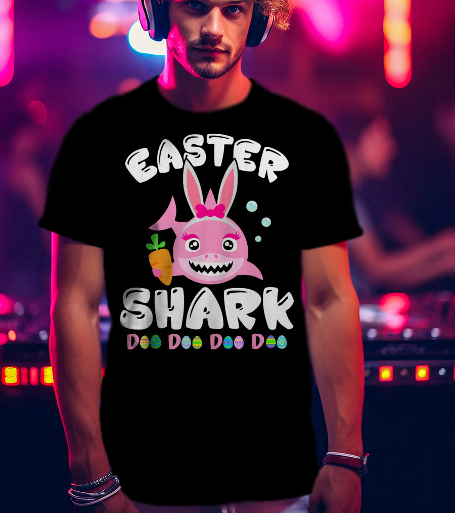 Easter Shark Bunny Doo Doo Doo Doo T-Shirt