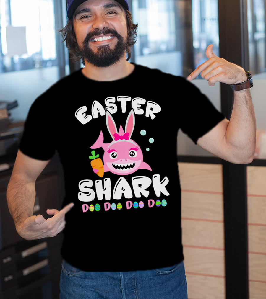 Easter Shark Bunny Doo Doo Doo Doo T-Shirt