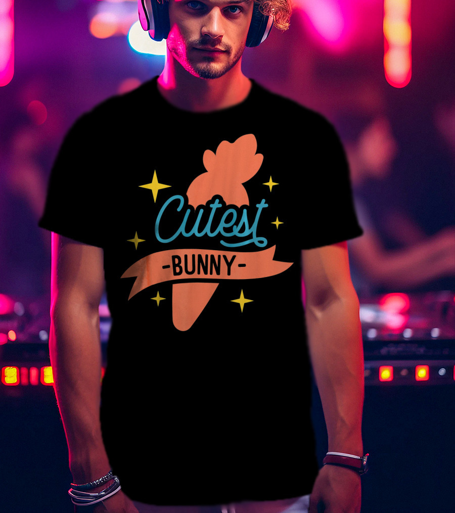 Cutest Bunny Carrot Starry Easter Egg T-Shirt