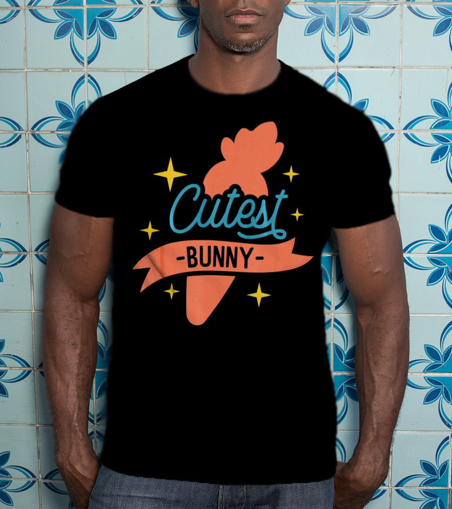 Cutest Bunny Carrot Starry Easter Egg T-Shirt