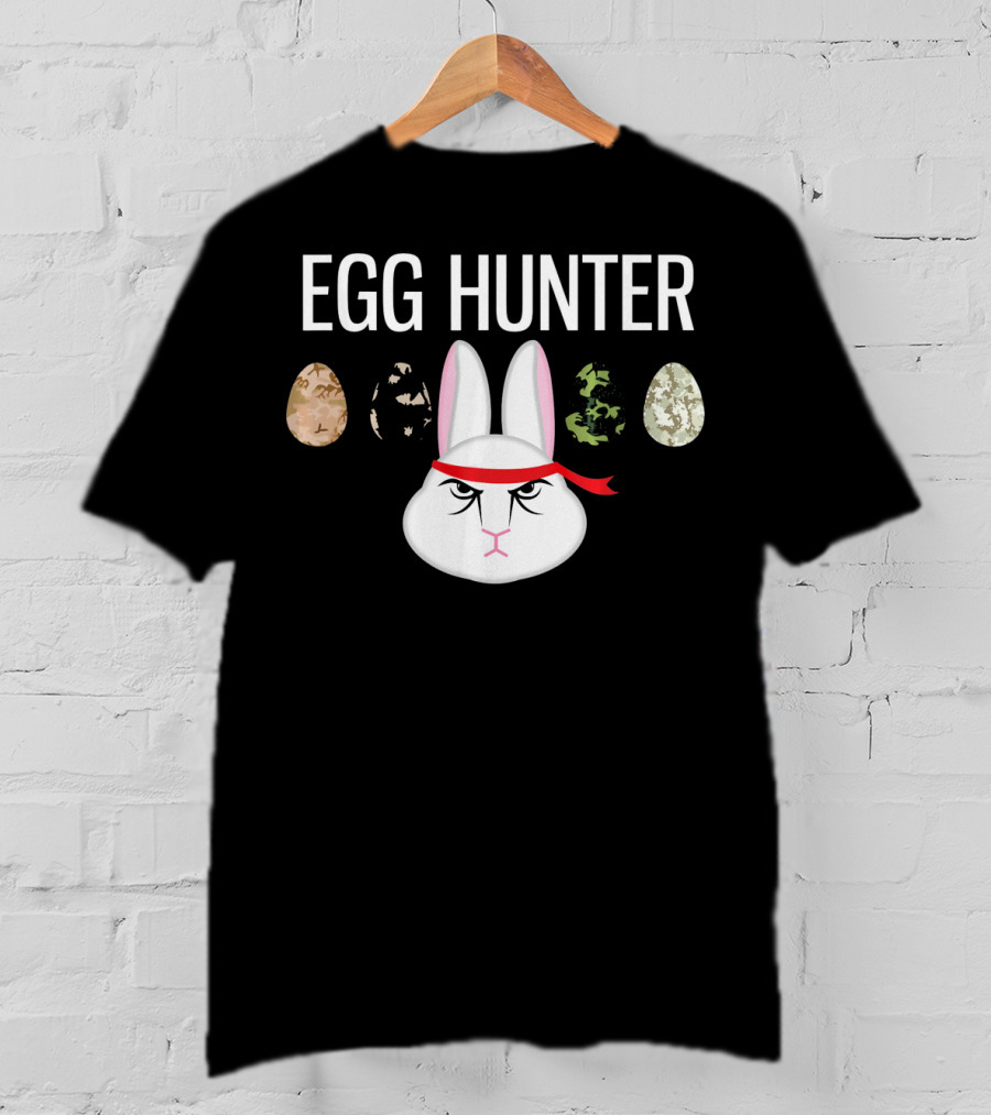Egg Hunter Ninja Bunny Easter T-Shirt