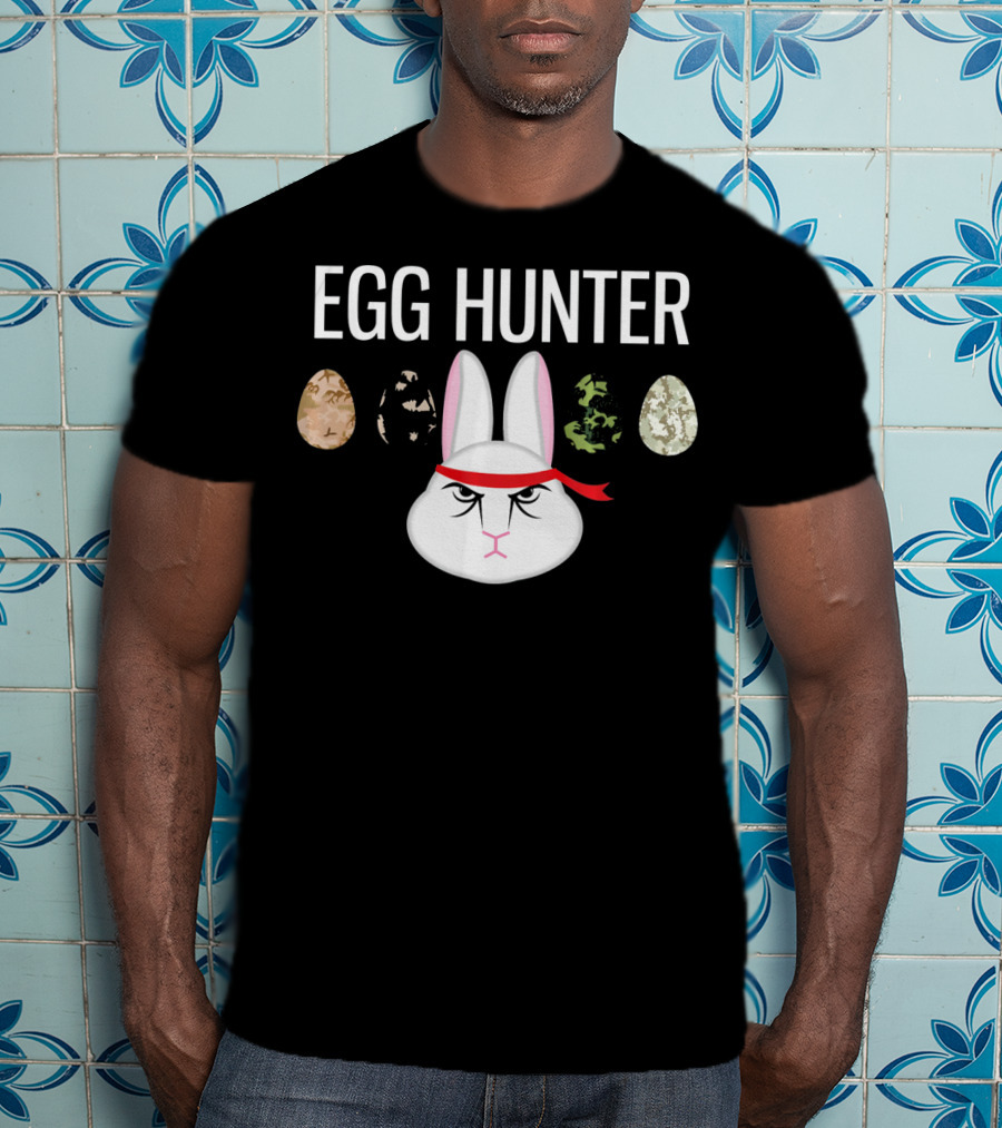 Egg Hunter Ninja Bunny Easter T-Shirt