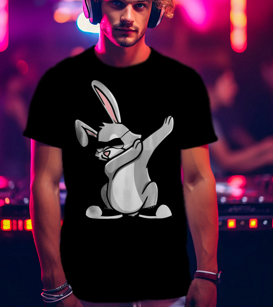 Easter Dab Bunny Women's Sunglasses Cute Rabbit Dancing T-Shirt
