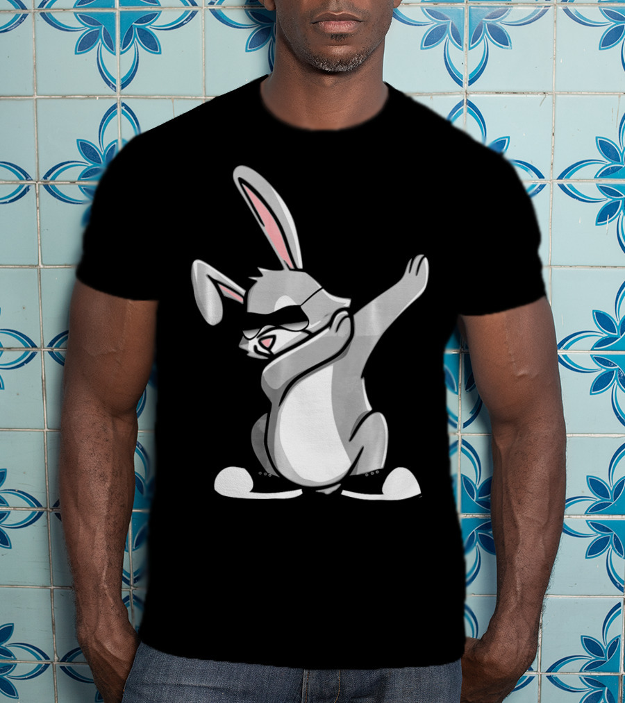 Easter Dab Bunny Women's Sunglasses Cute Rabbit Dancing T-Shirt