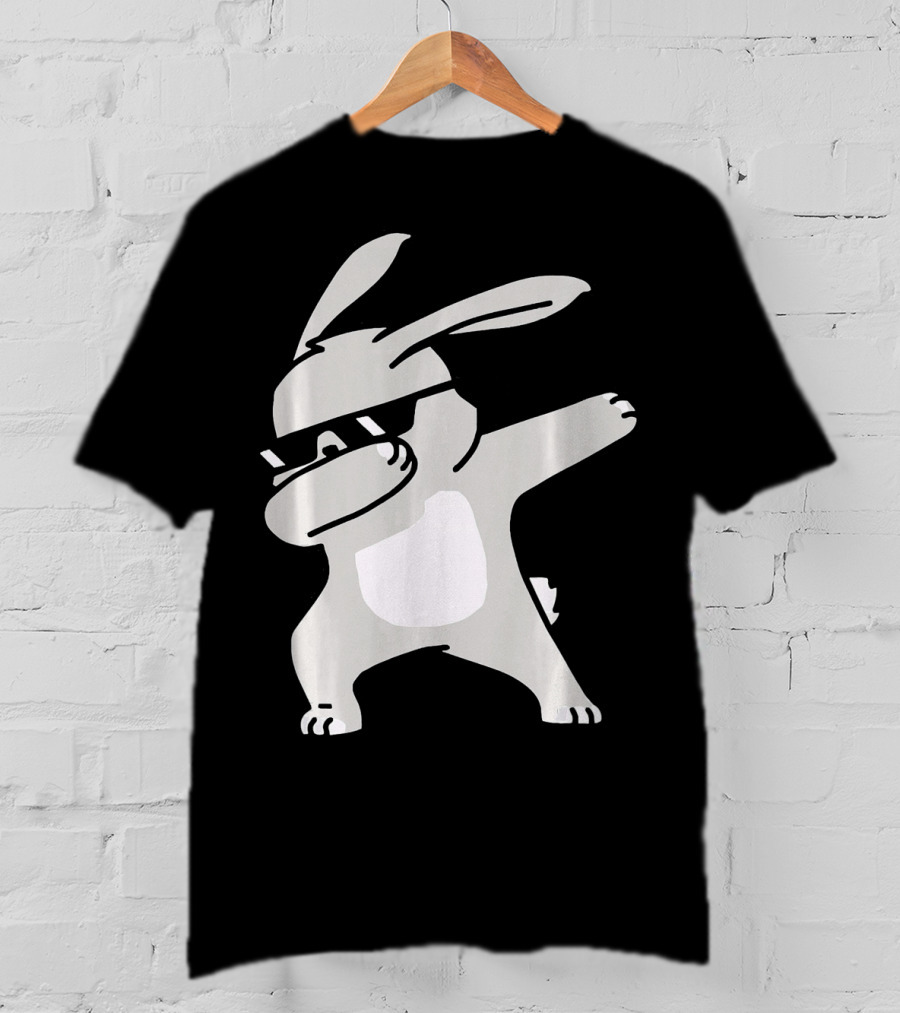 Happy Easter Day Cool Dabbing Rabbit T-Shirt