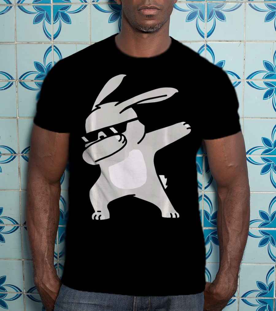 Happy Easter Day Cool Dabbing Rabbit T-Shirt