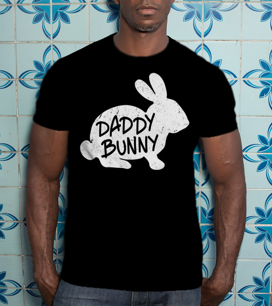 Family Matching Easter Daddy Bunny Matching T-Shirt