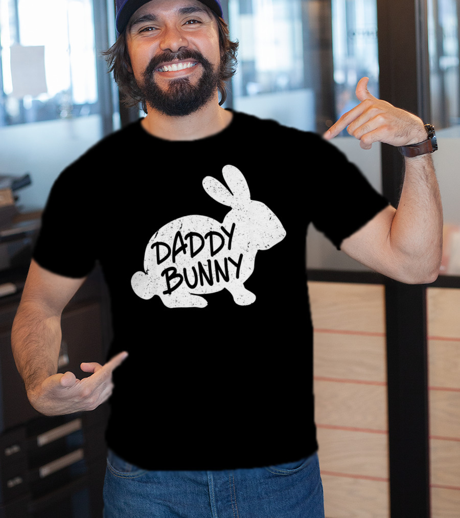 Family Matching Easter Daddy Bunny Matching T-Shirt