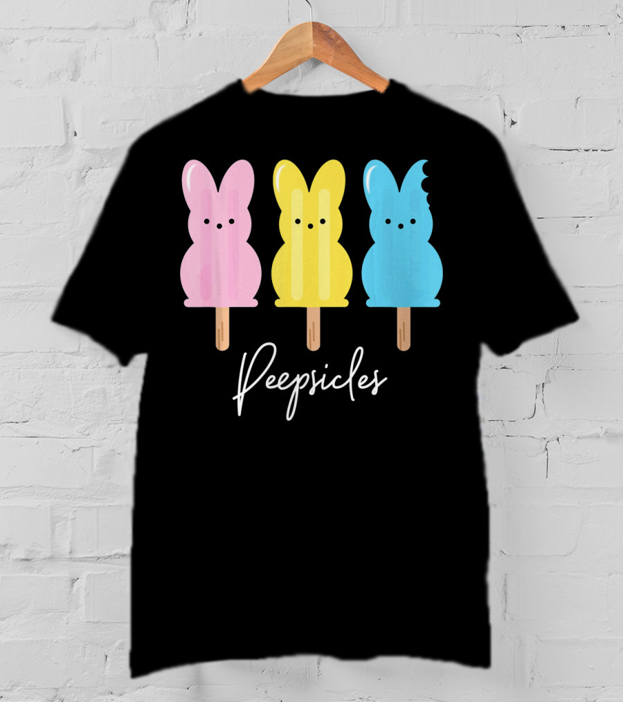 Peepsicles Fun Easter Bunny Cute Peep Popsicle T-Shirt