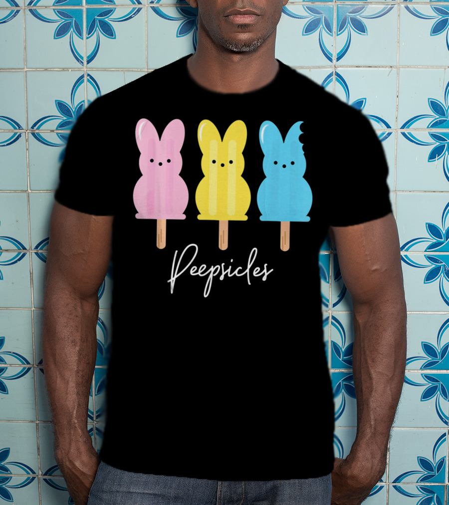 Peepsicles Fun Easter Bunny Cute Peep Popsicle T-Shirt