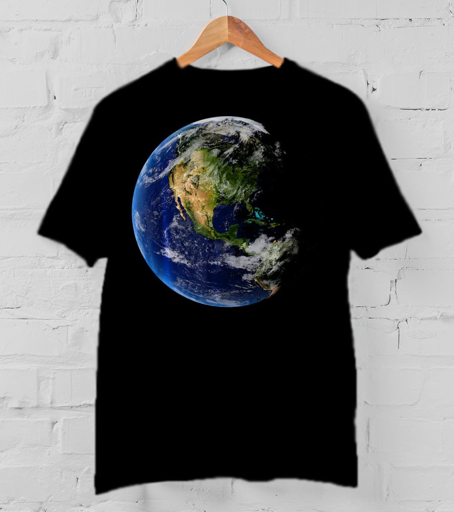 Planet Earth North America Globe T-Shirt