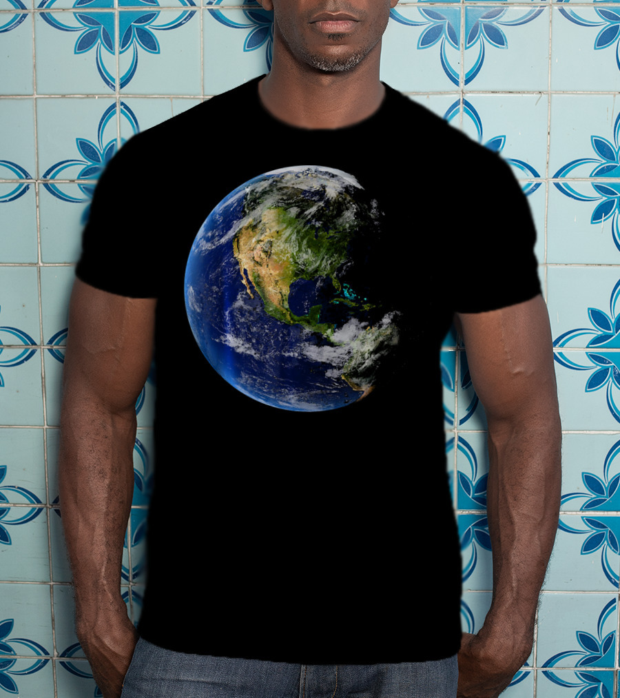 Planet Earth North America Globe T-Shirt