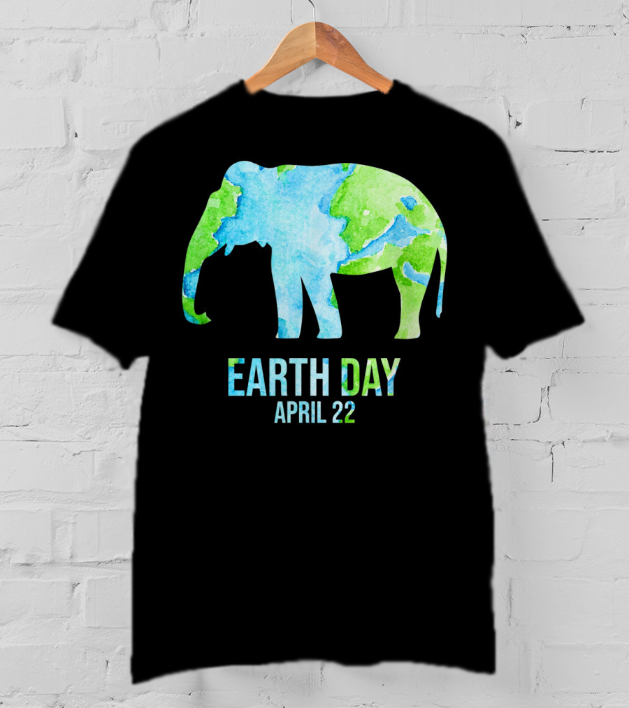 Earth Day April 22 Elephant School Event T-Shirt
