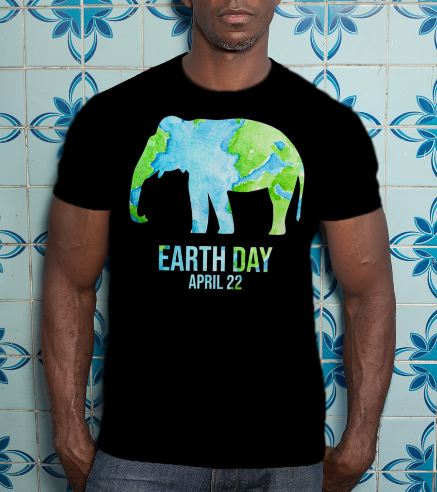 Earth Day April 22 Elephant School Event T-Shirt