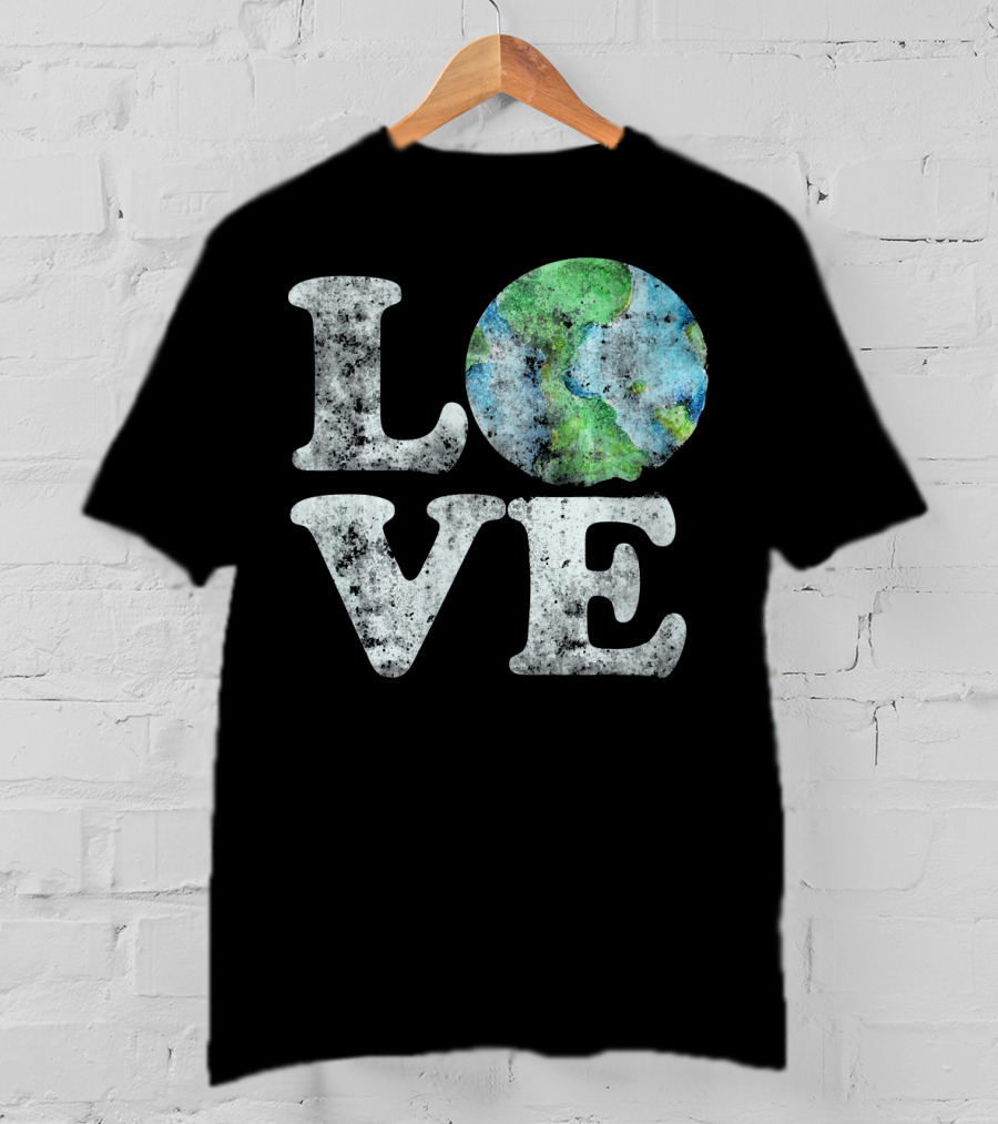 VINTAGE LOVE Your Mother Earth Planet Circle T-Shirt