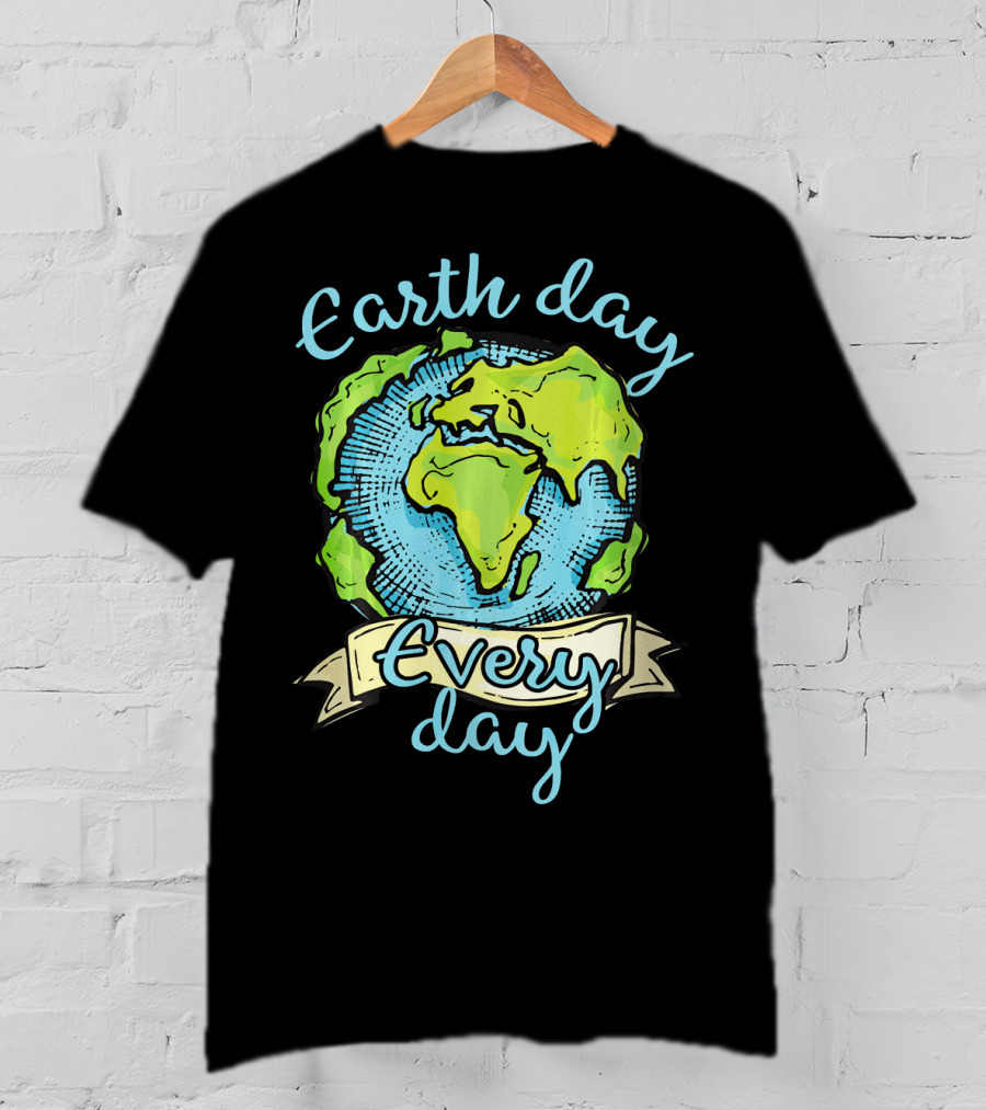 Earth Day Every Day Planet Embrace T-Shirt