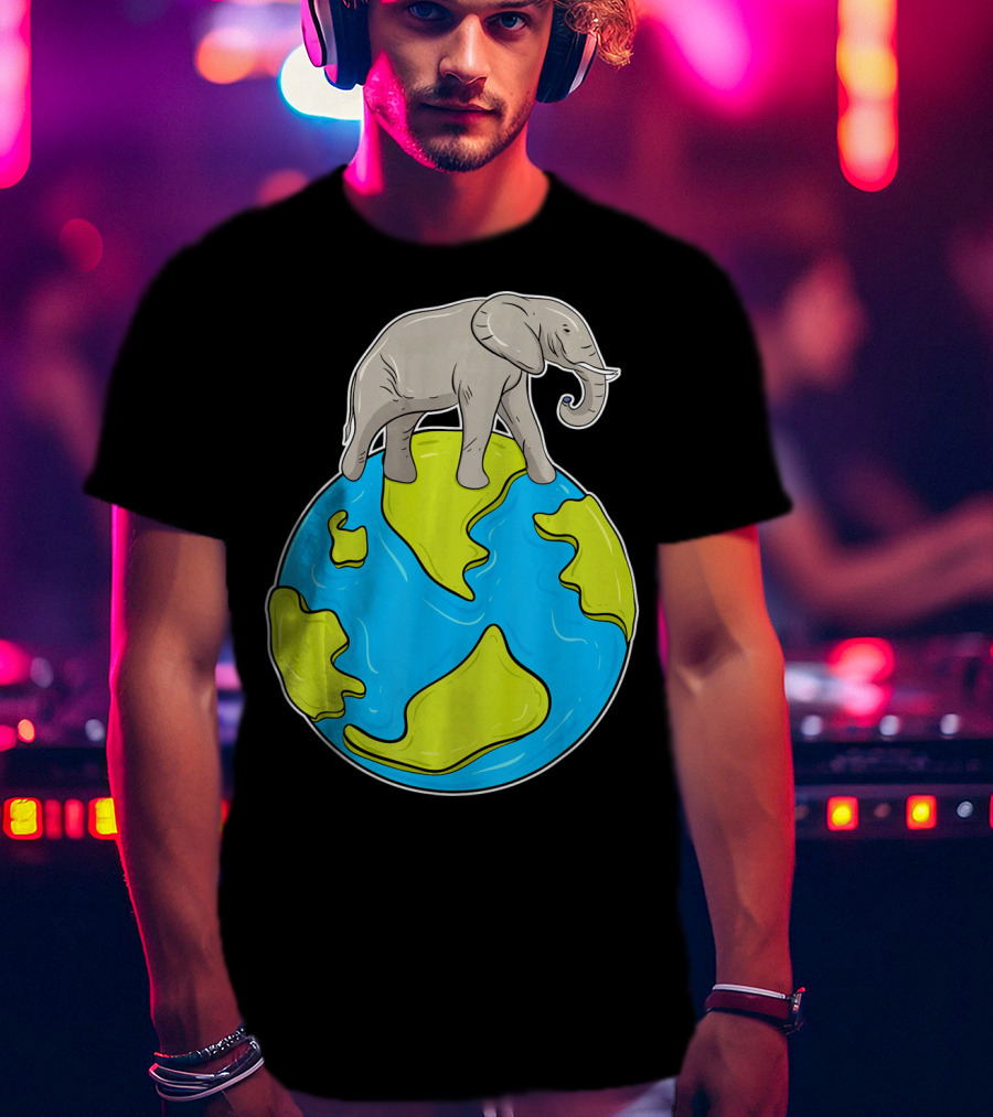 Celebrate Every Day Earth Elephant T-Shirt