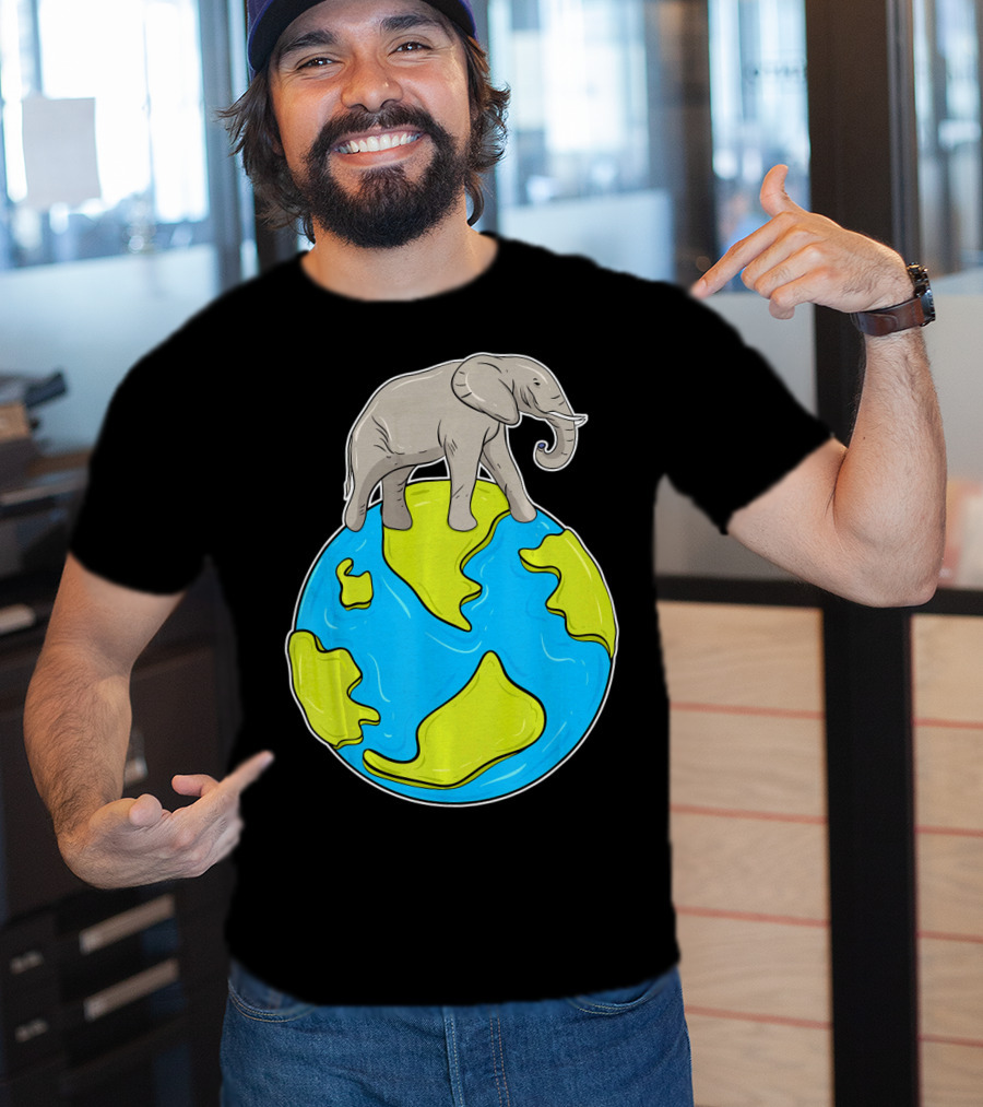 Celebrate Every Day Earth Elephant T-Shirt