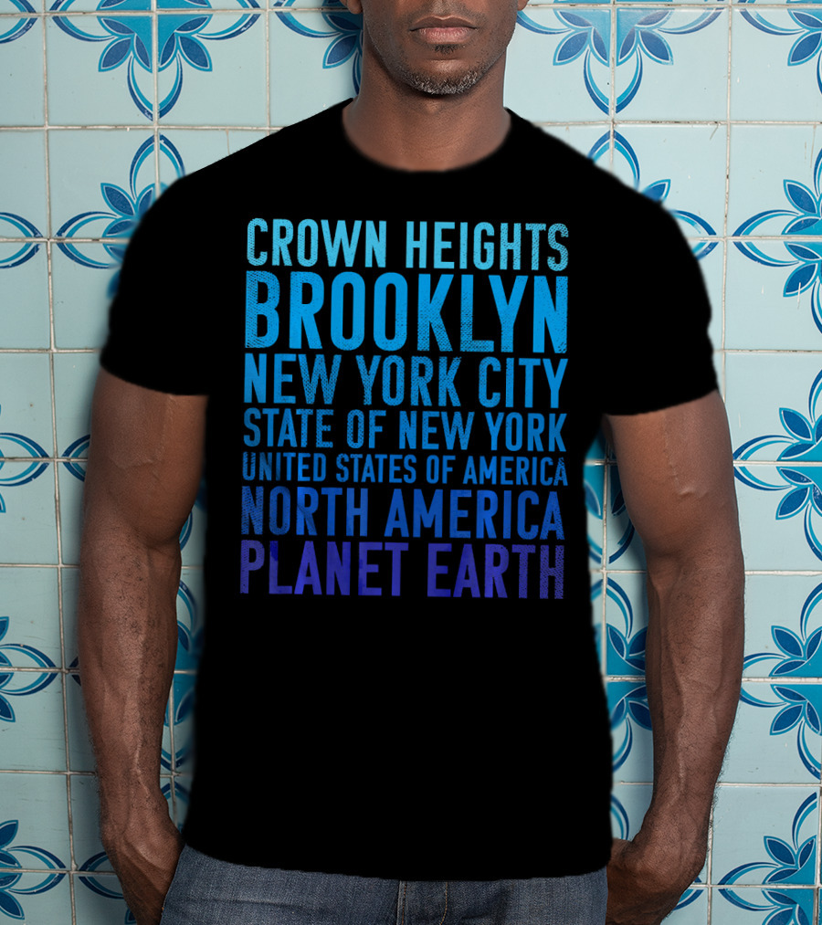 Crown Heights Brooklyn New York City State Of New York United States Of America North America Planet Earth T-Shirt