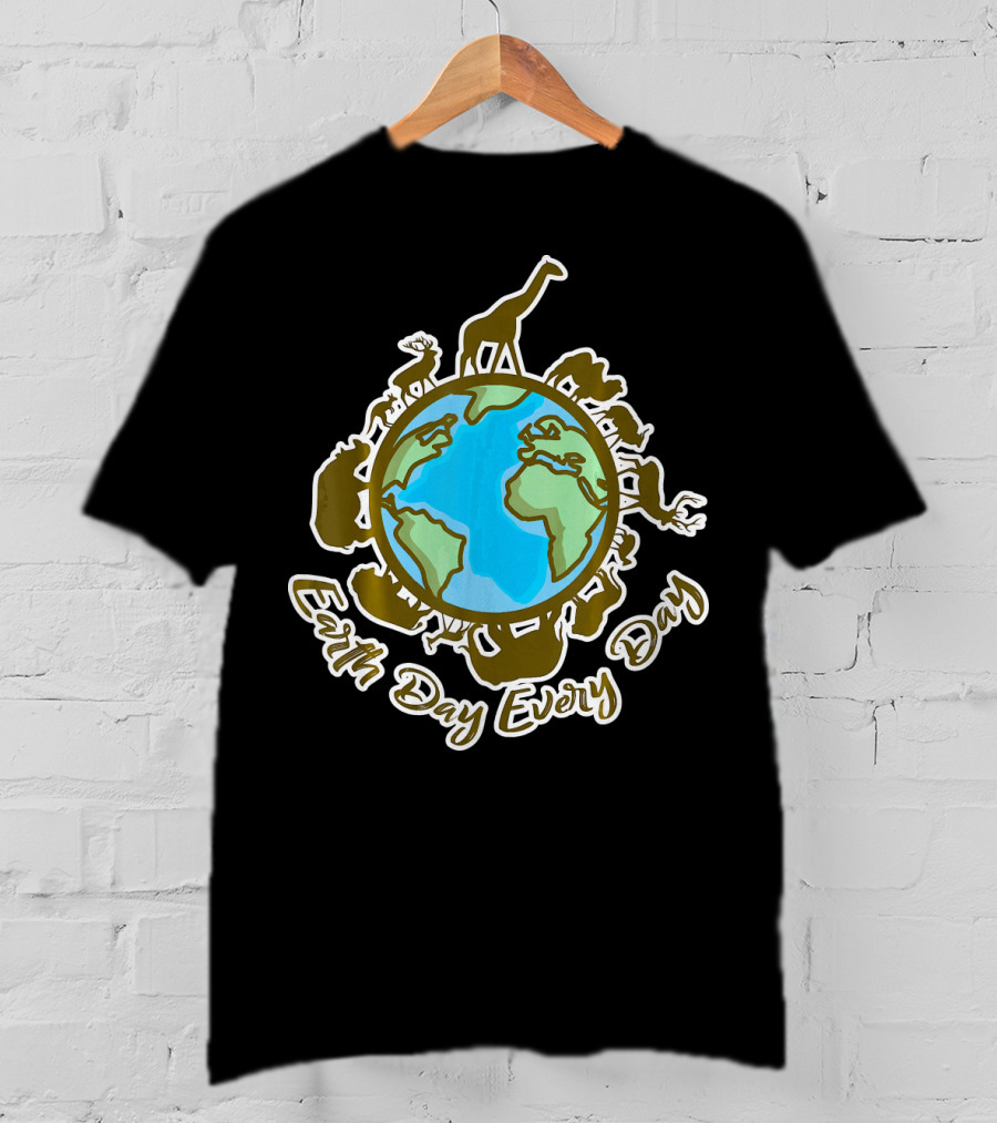 Earth Day Every Day With Animal World T-Shirt